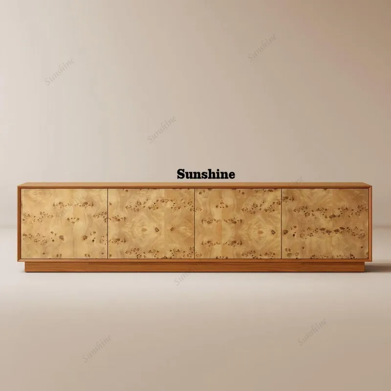 Interior Design Tv Room - Ontwerp houten tv-meubels Esthetische moderne accentdecoratie
