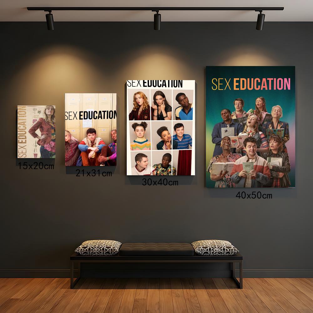 Interior Design Tv Room - tv-serie S-Sex Education-N Schilderkunst Kalligrafie Elegant