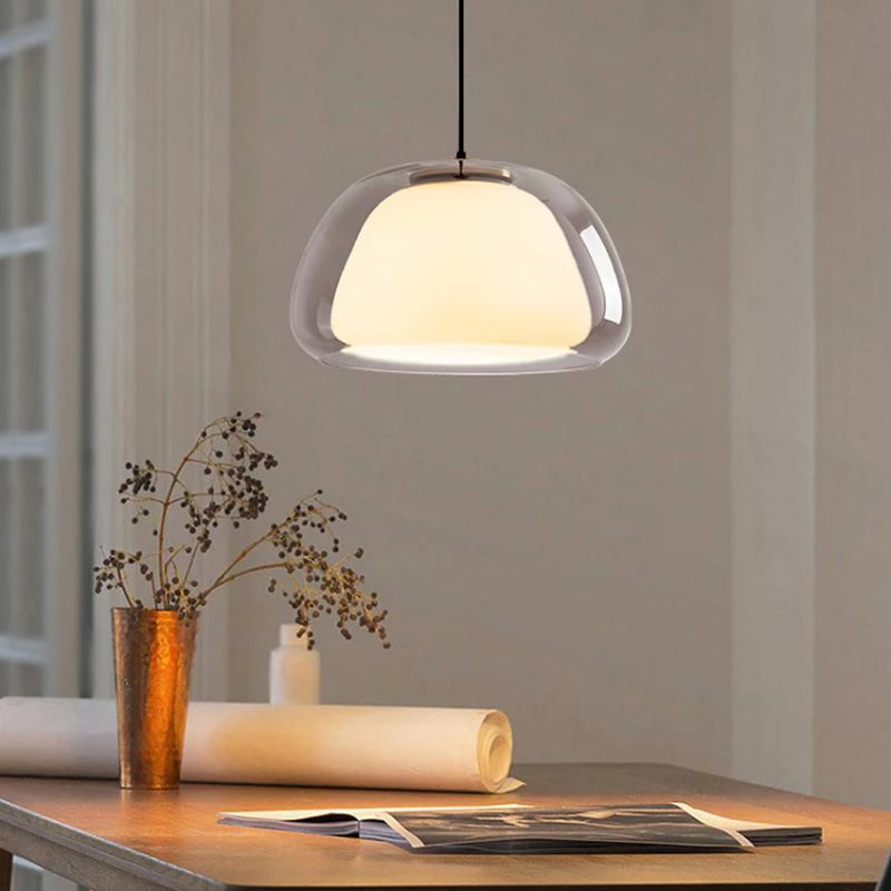Interior Design Hall - Deense design restaurant glazen kroonluchter, eenvoudige