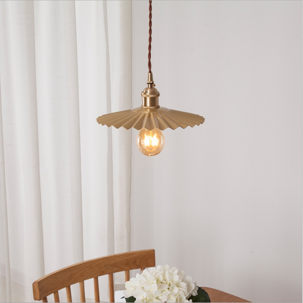 Interior Design Hall - Japanse design hanglamp goud woonkamer LED