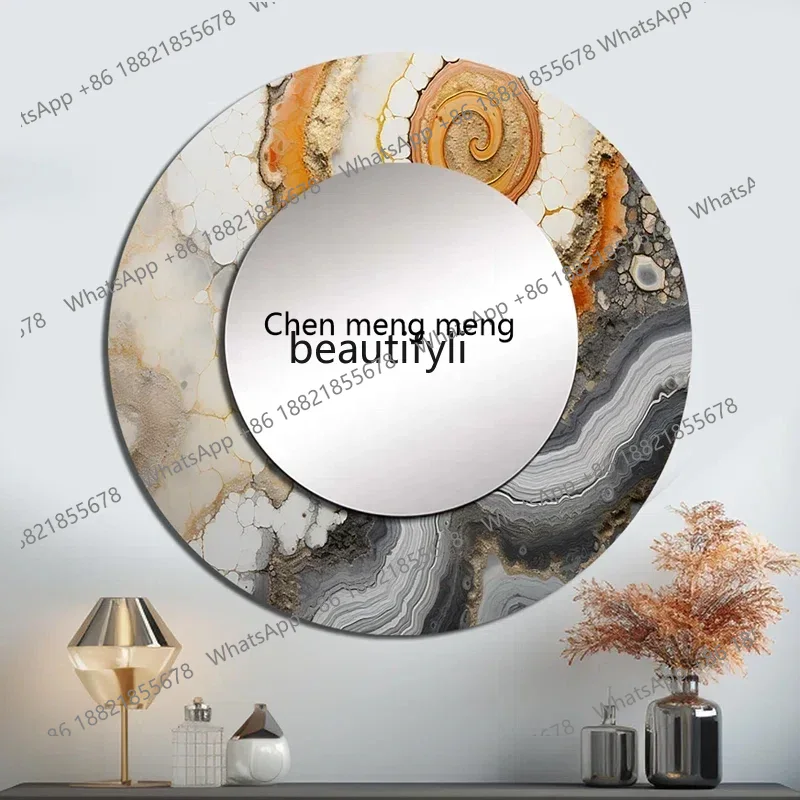 Rattan Mirror Round - Q178 CC Ronde spiegel gepersonaliseerde emmer