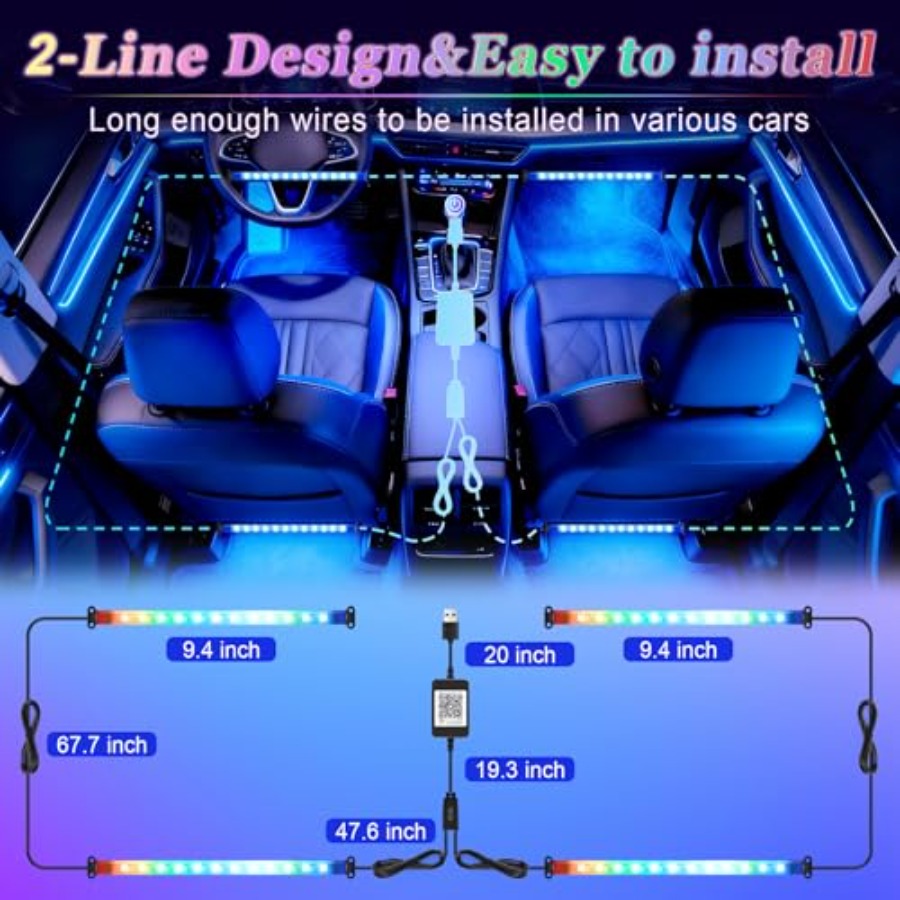 Slimme auto-interieur LED-verl - Interior Design Remote recensie en prijs