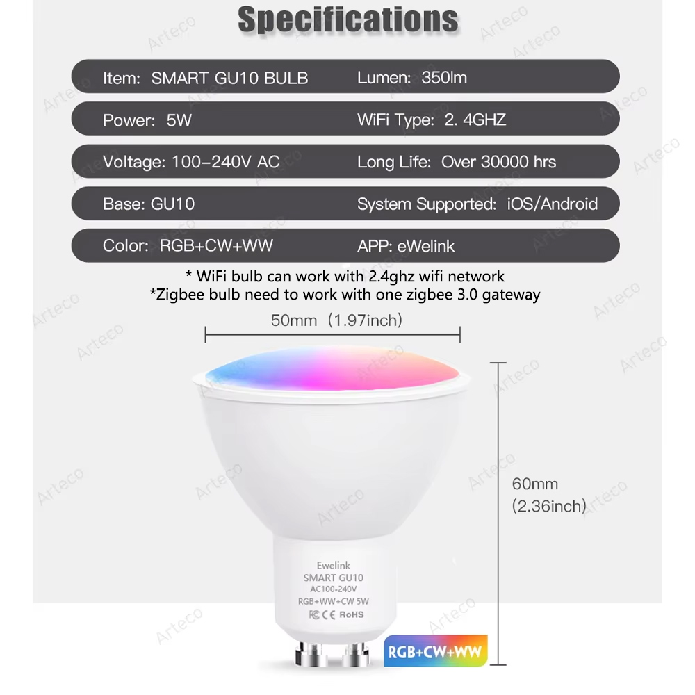 Ewelink GU10 Zigbee LED-lampen - Philips Bulb Hue recensie en prijs
