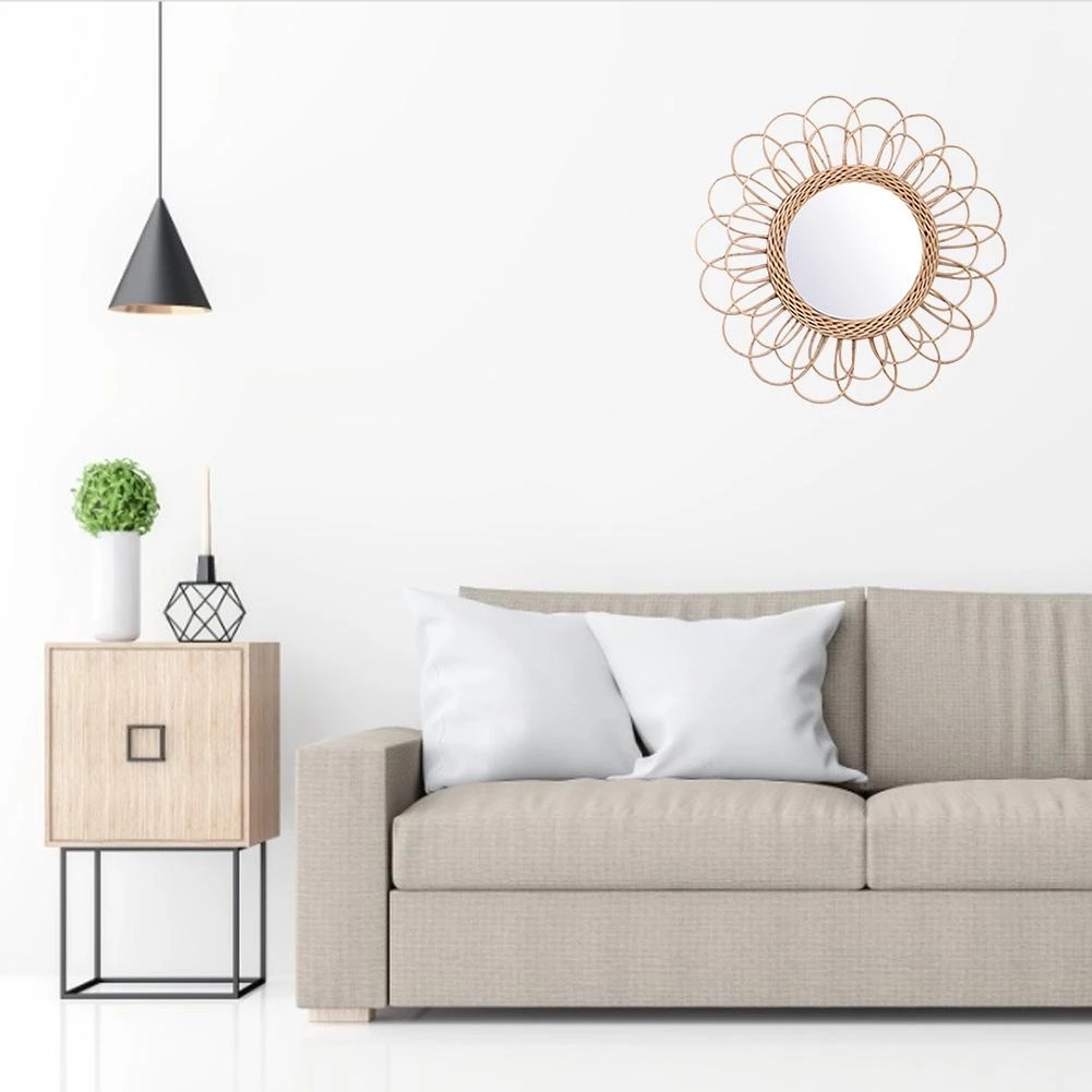 Rotan spiegel Innovatieve huis - Rattan Mirror Round recensie en prijs