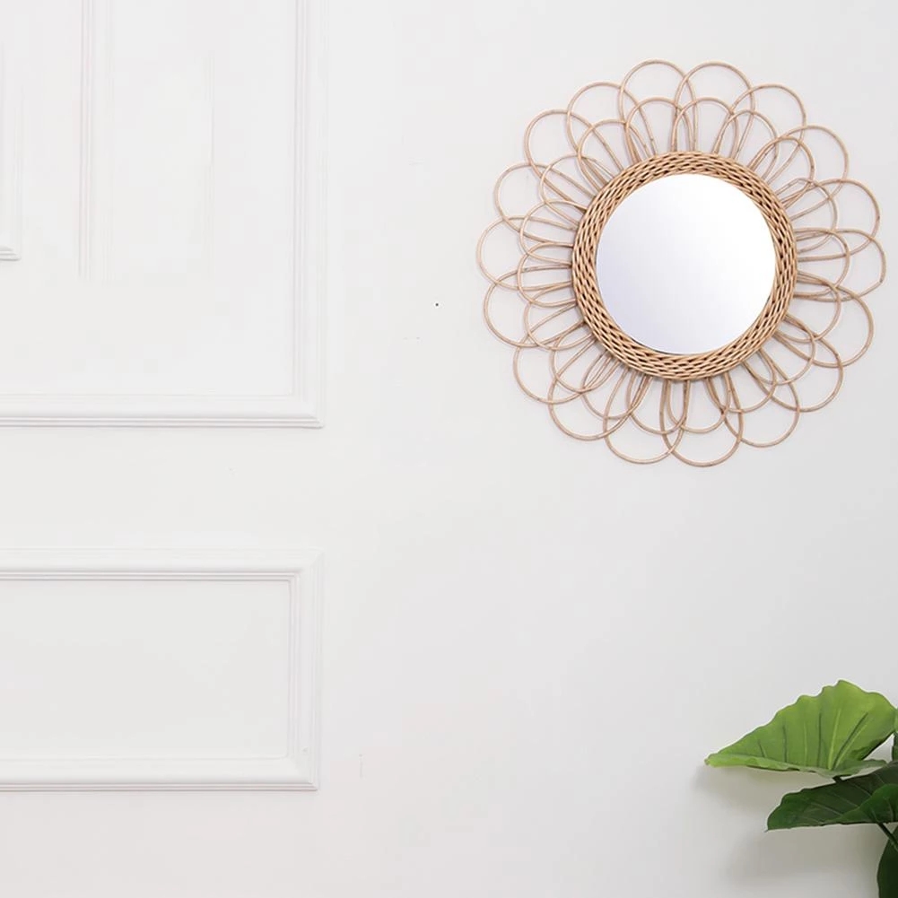 Rotan spiegel Innovatieve huis - Rattan Mirror Round recensie en prijs