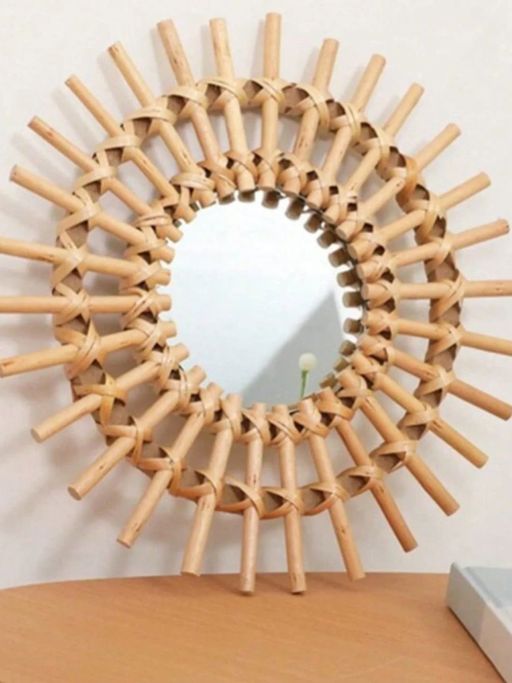 Boho Rotan Wandspiegel, Handge - Rattan Mirror Round recensie en prijs