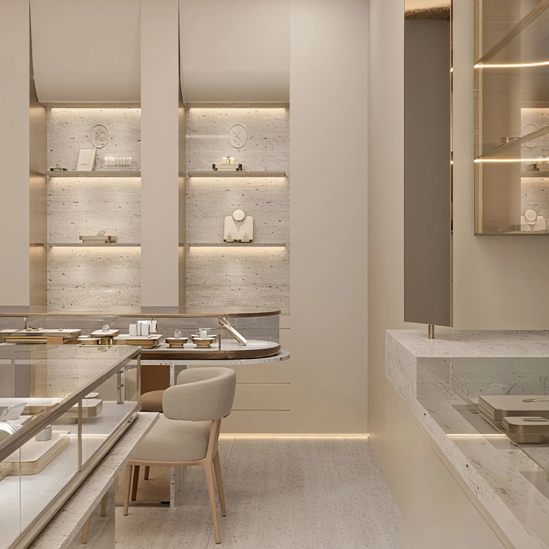 Ontwerp van een luxe juweliers - Interior Design Retail recensie en prijs