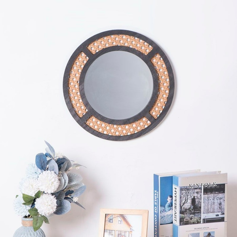 Creatieve decoratieve spiegel  - Rattan Mirror Round recensie en prijs