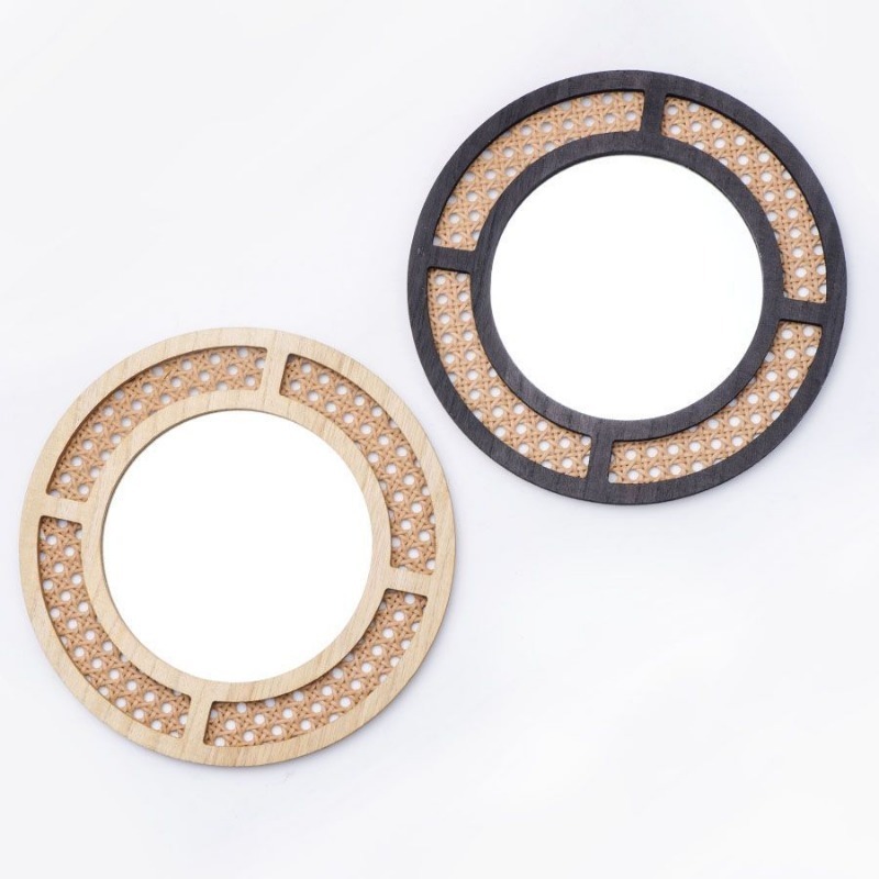 Creatieve decoratieve spiegel  - Rattan Mirror Round recensie en prijs