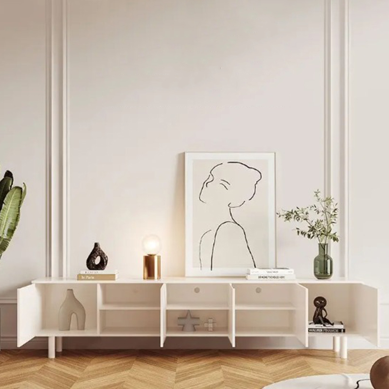 Luxe witte tv-standaard, elega - Interior Design Tv Room recensie en prijs