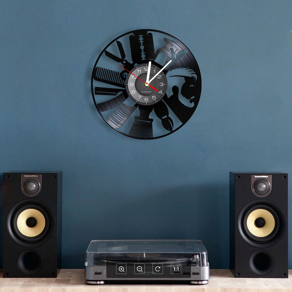 Kapsalon Gereedschap Wandklok  - Interior Design Living Room Ideas recensie en prijs
