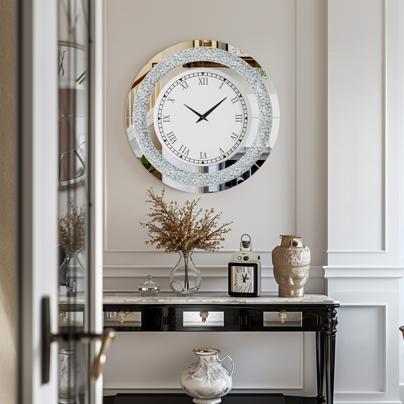 Zilver, Getinte Ronde Spiegel, - Rattan Mirror Round recensie en prijs