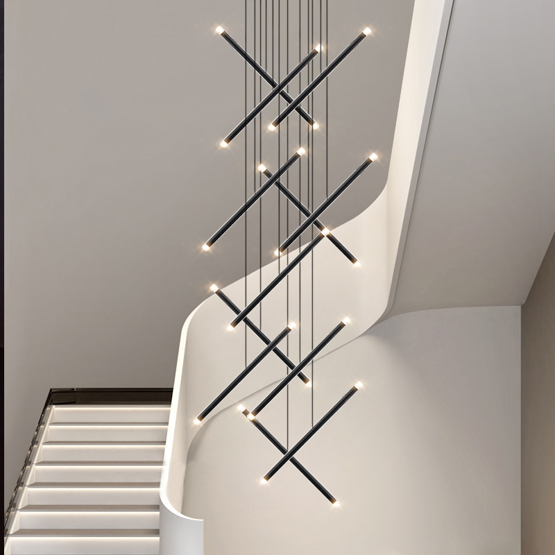Moderne Kroonluchter Led Trap  - Interior Design Hall recensie en prijs