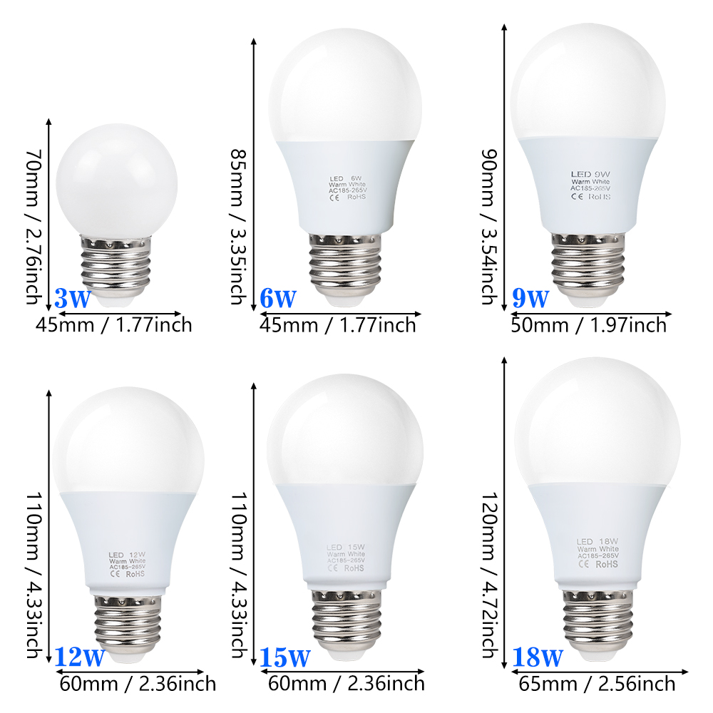 10pcs E27 Led-lampen 220V 240V - Philips Bulb Hue recensie en prijs