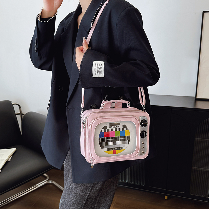 Vintage TV Leuke Crossbody Tas - Interior Design Tv Room recensie en prijs