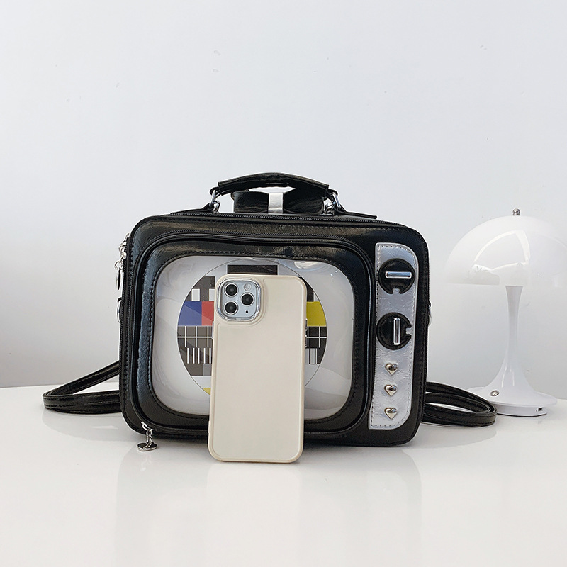 Vintage TV Leuke Crossbody Tas - Interior Design Tv Room recensie en prijs