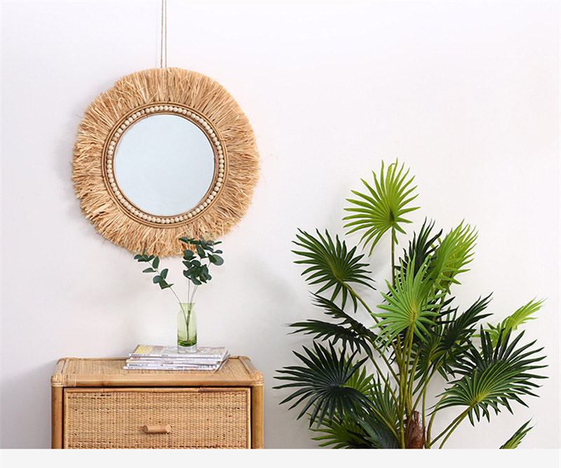 Rotan decoratieve spiegels voo - Rattan Mirror Round recensie en prijs