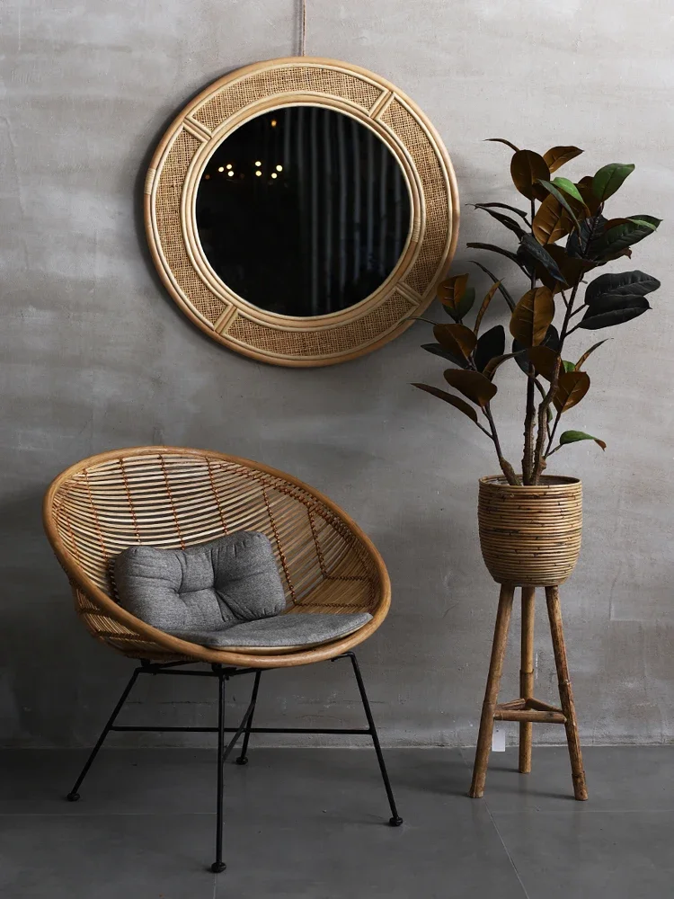 Echte rotan Bed & Breakfast ha - Rattan Mirror Round recensie en prijs